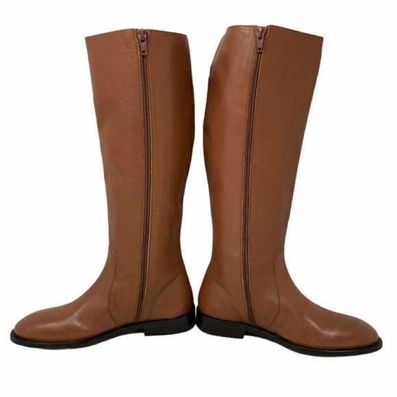J.CREW Quinn J8505 Tall Riding Boots Brown Leather 5 - Picture 3 of 11
